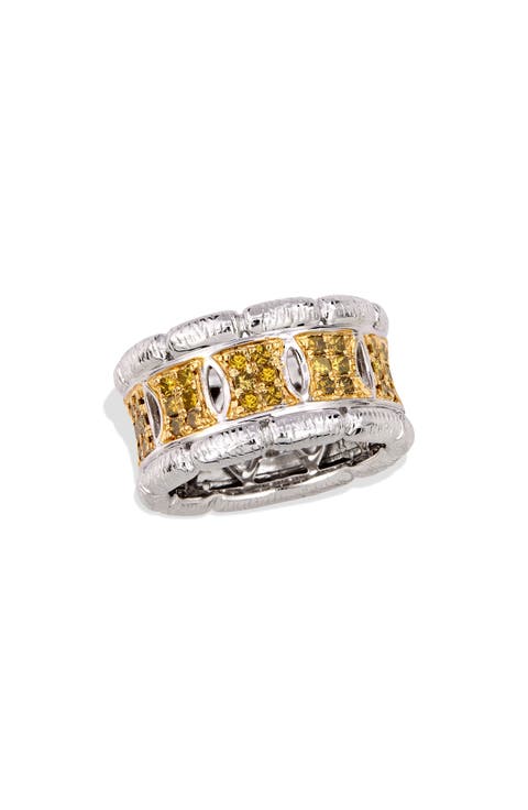 Yellow Diamond Band Ring - 0.8ct.