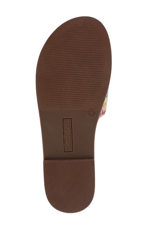 Unionbay Renee Slide Sandal In Natural Multi Raffia