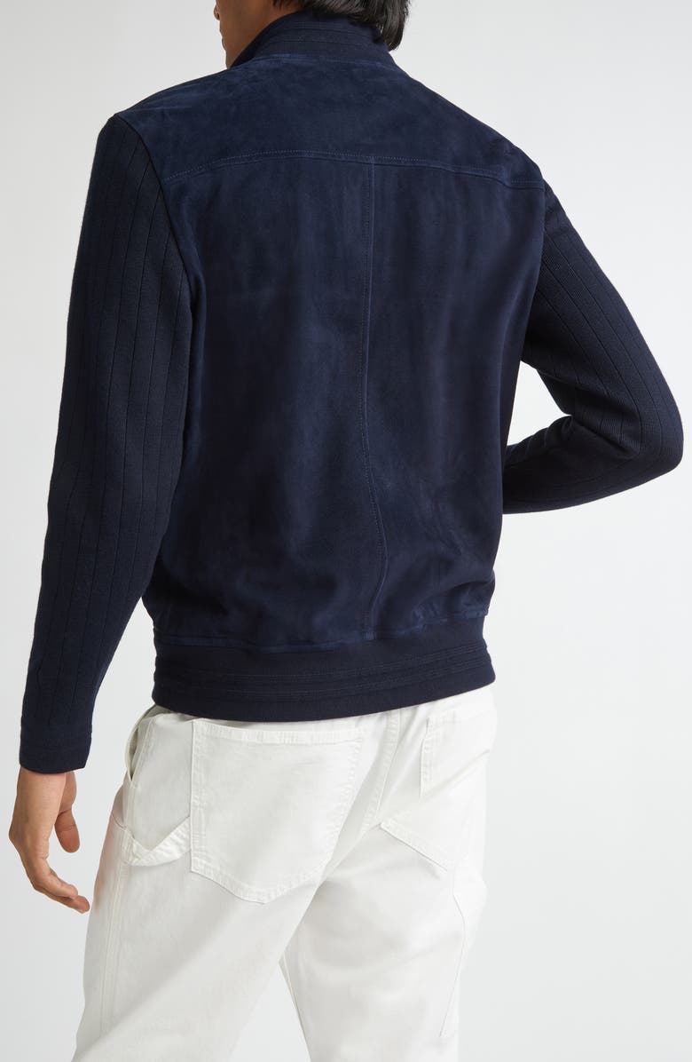 Eleventy Suede Jacket, Alternate, color, 11 Blue