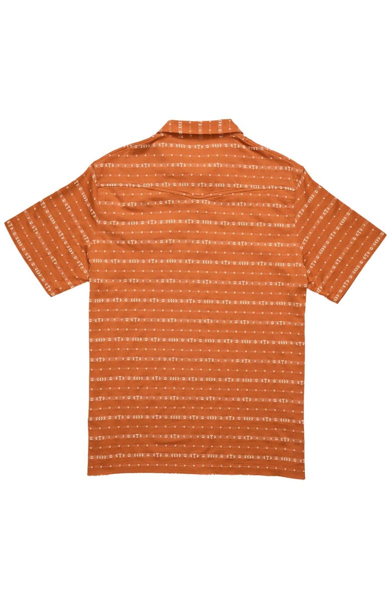 Howler Brothers Men's Howler Brothers Texas Orange Texas Longhorns Jacquard Ranchero Polo, Alternate, color, Burnt Orange