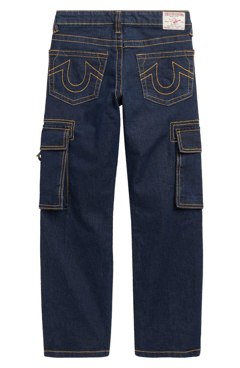 True Religion Kids' Cargo Jeans, Alternate, color, Deep Blue
