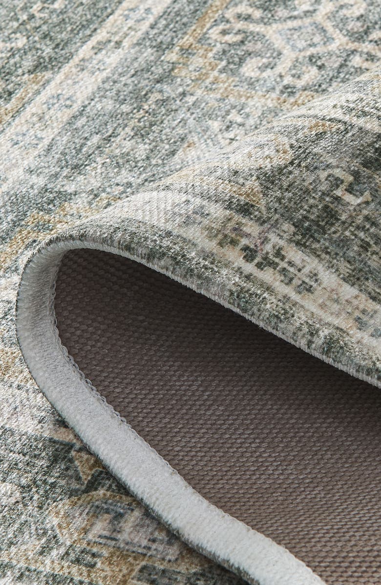 Woven & Weft Medallion Machine-Washable Rug, Alternate, color,