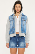 KanCan Kenzie Denim Hoodie Jacket