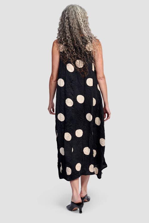 ALEMBIKA ALEMBIKA CRUSHED POLKA DOTS MAXI TANK DRESS