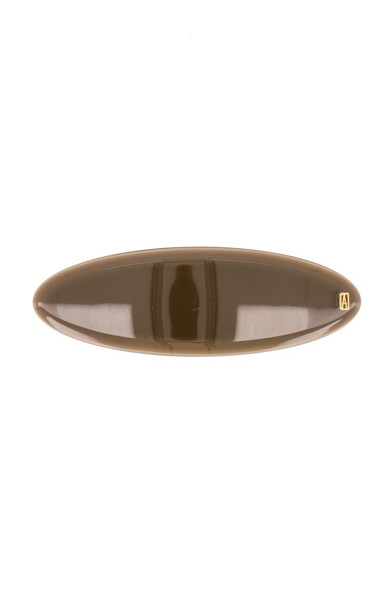 Alexandre de Paris Oval Brun Barrette, Main, color, Brown