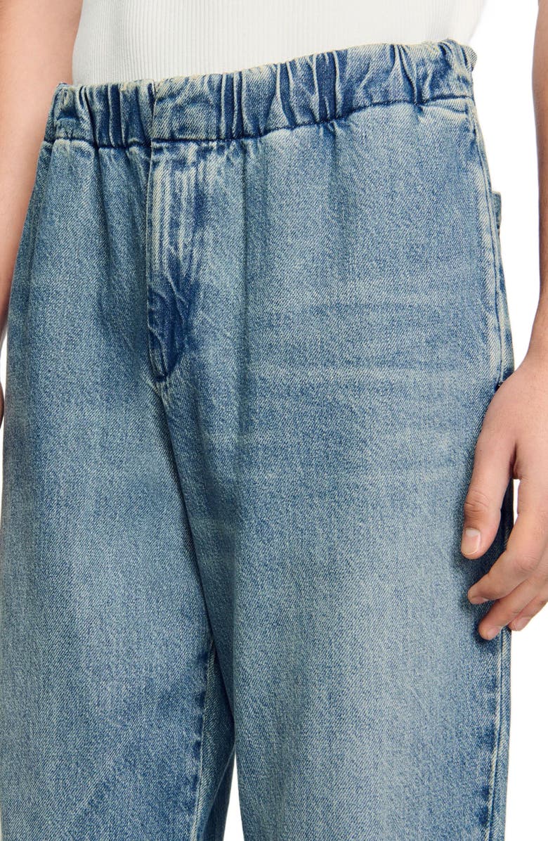 SANDRO Wide-leg jeans, Alternate, color, Blue Vintage - Denim