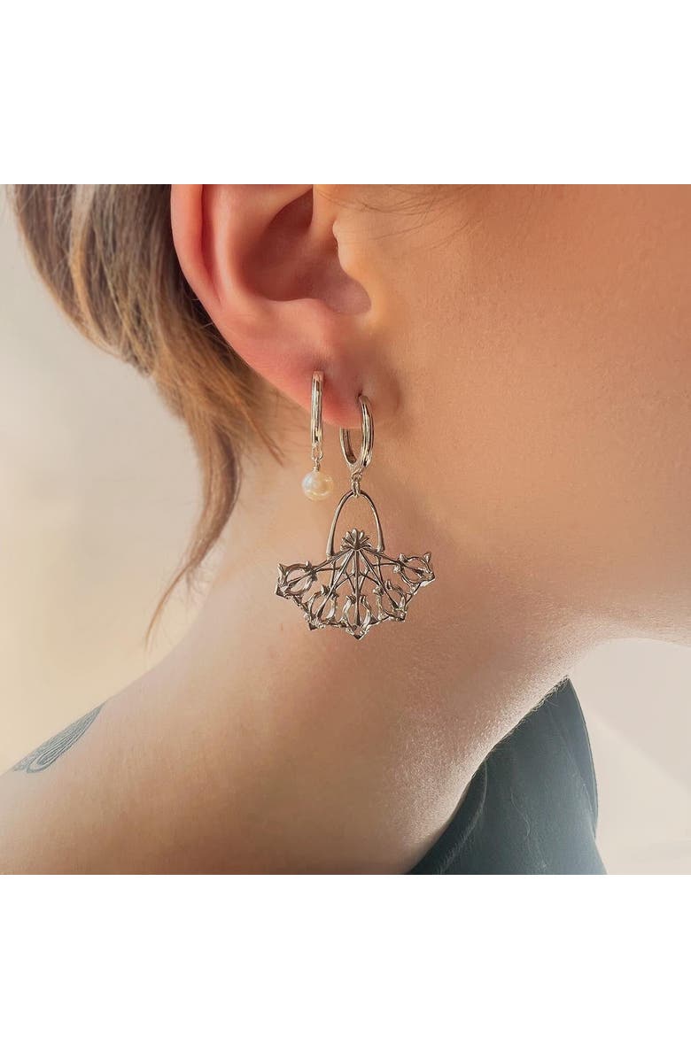 Astor & Orion Daphne Earrings, Alternate, color, Silver