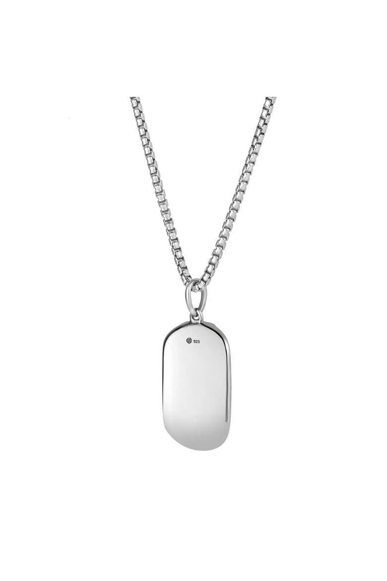 Sora 1 CT Pavé Black Spinel Pendant 925 Silver, Alternate, color, Sterling Silver