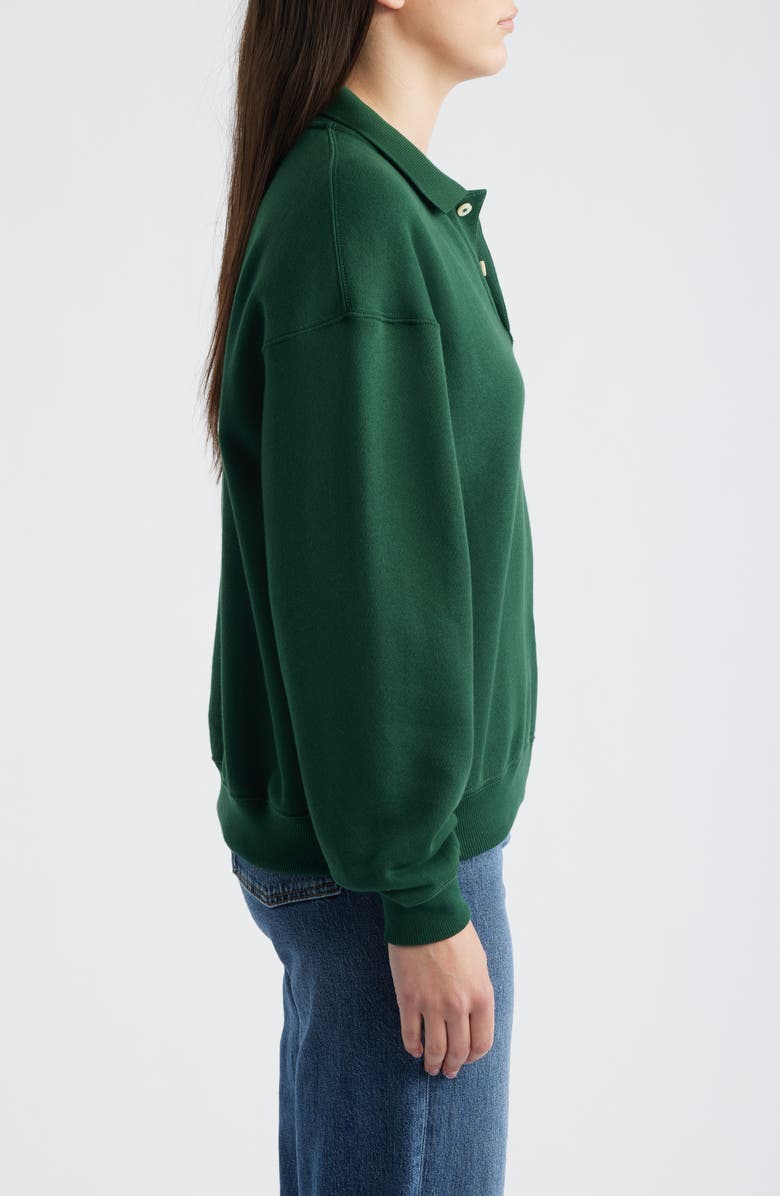 Polo Ralph Lauren Cotton Blend Fleece Polo Sweatshirt, Alternate, color,