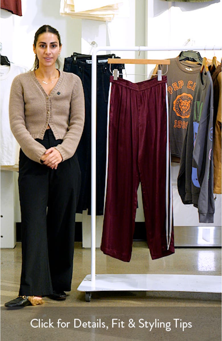 Merida Pleated Satin Pull-On Pants, sales video thumbnail