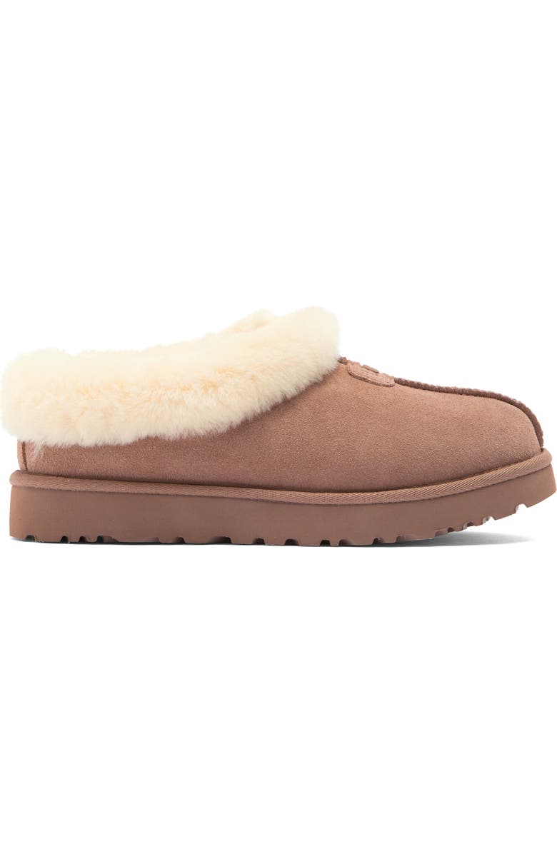 UGG<sup>®</sup> Tazzette Genuine Shearling Collar Slipper, Alternate, color, Rocky Oak
