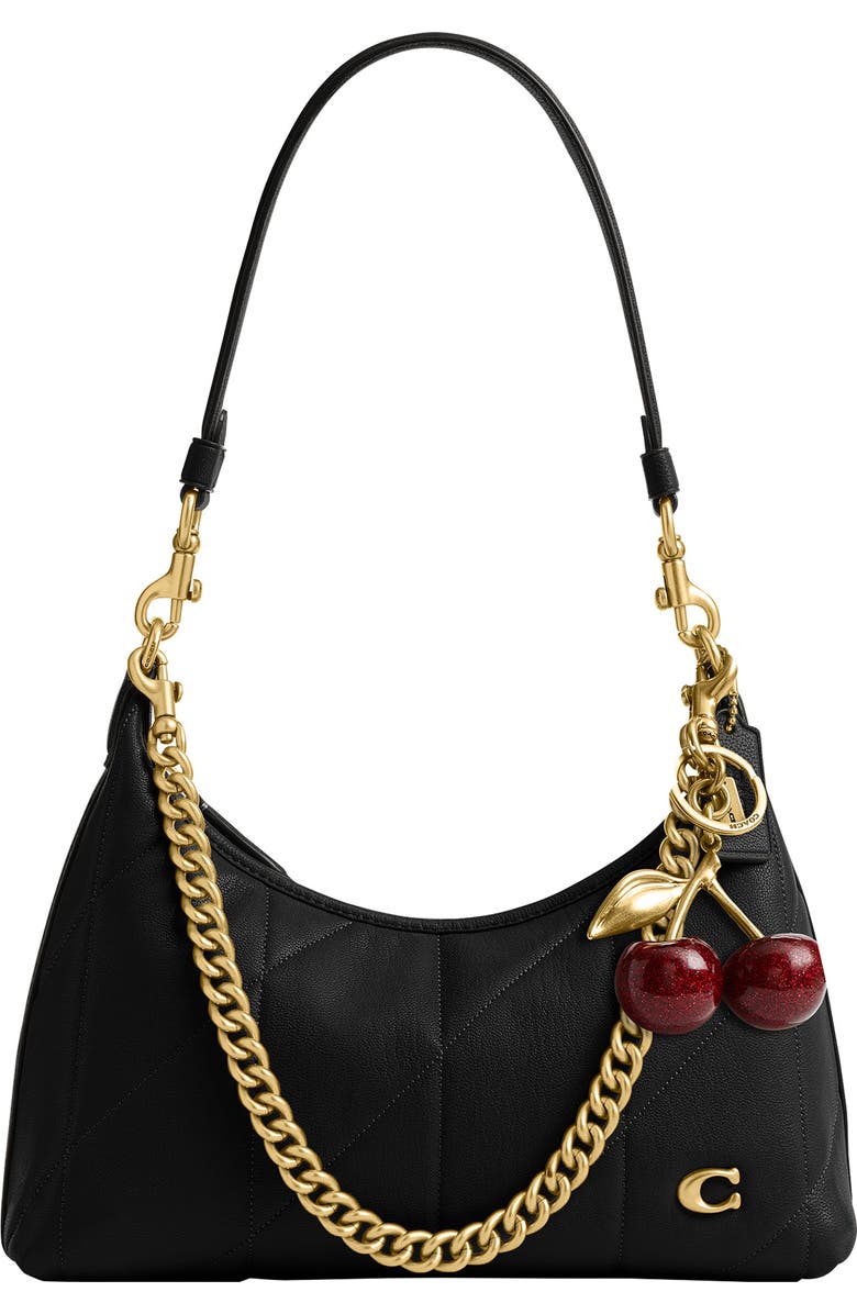 COACH Juliet Shoulder Bag 25 with Quilting, Alternate, color, B4/ Black