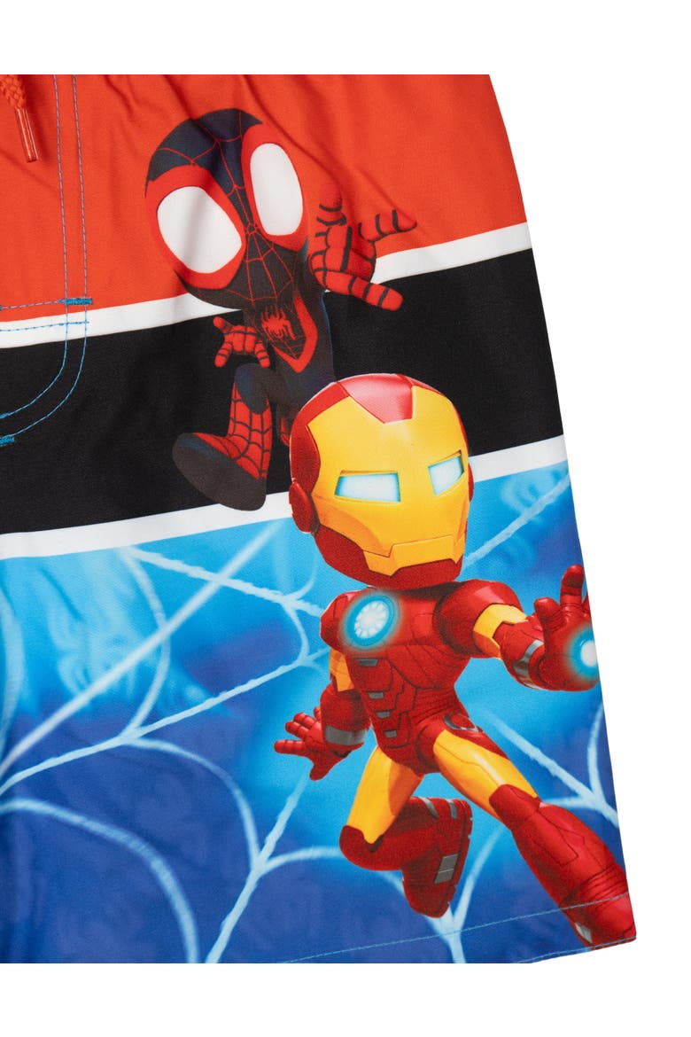 Spidey and His Amazing Friends UPF 50+ Swim Trunks, Alternate, color, Spidey Friends Multi