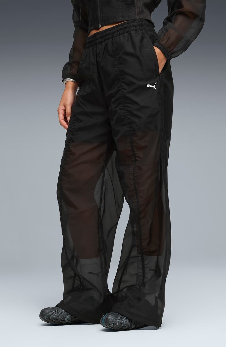 PUMA Dare To Woven Track Pants, Alternate, color, Puma Black