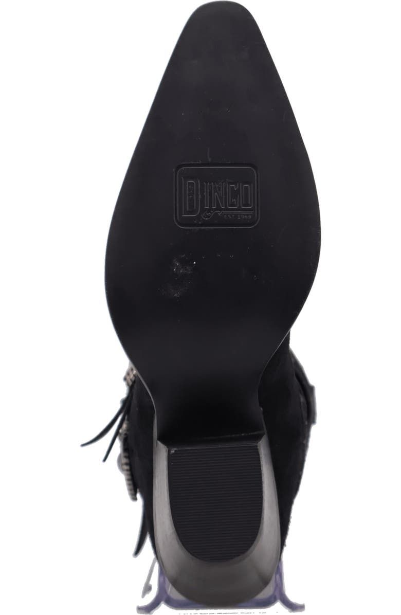 Dingo Buck Wild Knee High Western Boot, Alternate, color, Black