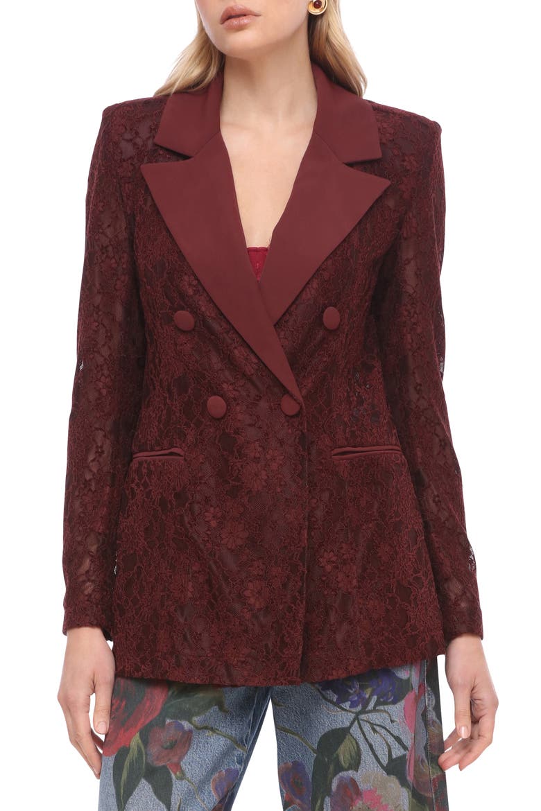 Lace Blazer, Main, color, ANISE