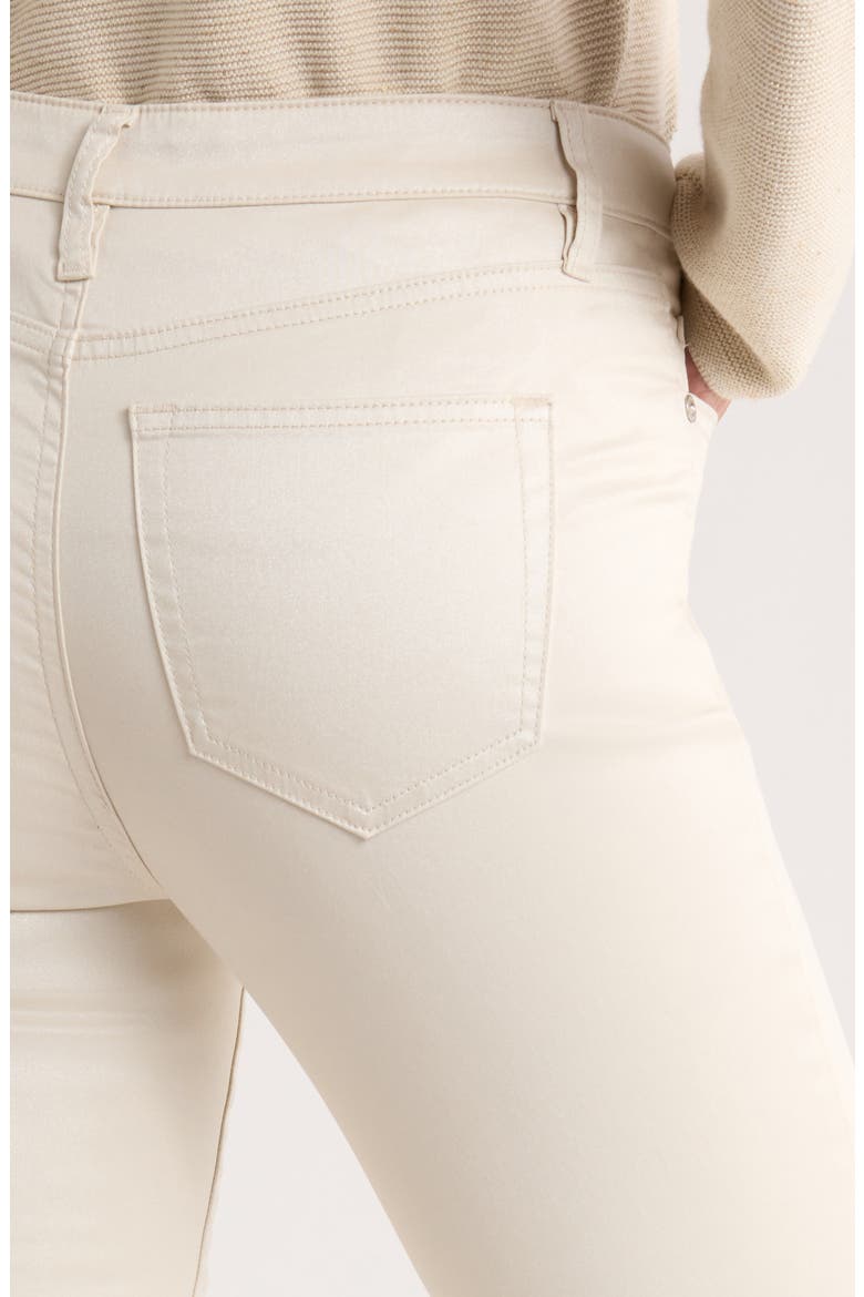 Pearl Coated High Waist Ankle Skinny Jeans, Alternate, color, SEEDPEARL