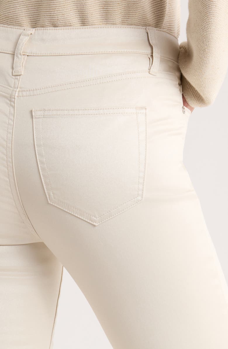 Tommy Bahama Pearl Coated High Waist Ankle Skinny Jeans, Alternate, color, Seedpearl