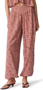 Steve Madden Tillie Cotton Eyelet Pants