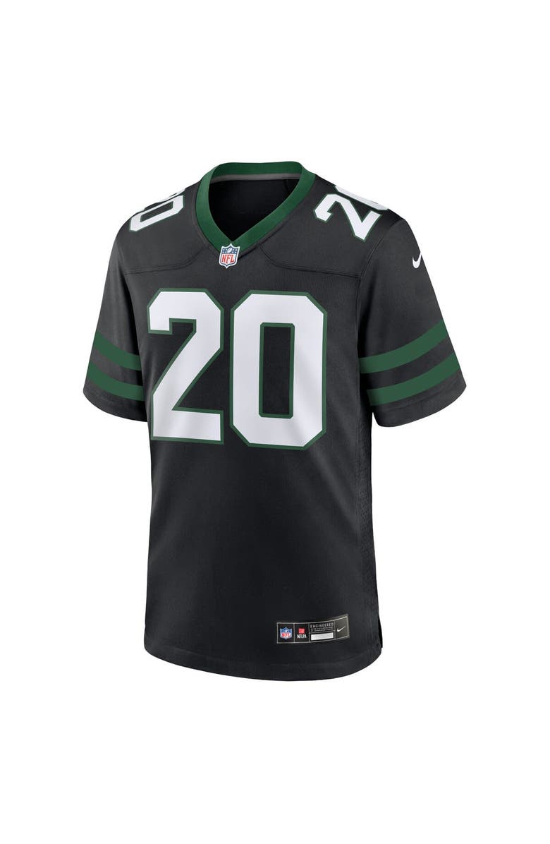 Nike Men's Nike Breece Hall Legacy Black New York Jets Alternate Game Jersey, Alternate, color, Black