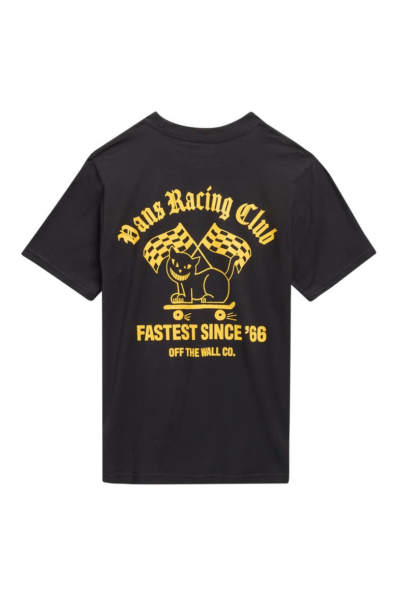 Kids' Cat Club Graphic T-Shirt, Alternate, color, BLACK
