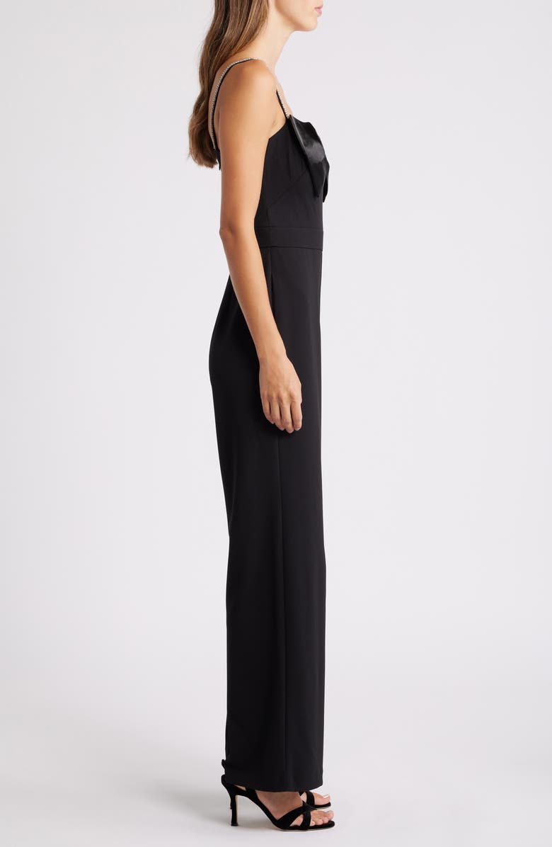 Eliza J Bow Embellished Strap Jumpsuit, Alternate, color,