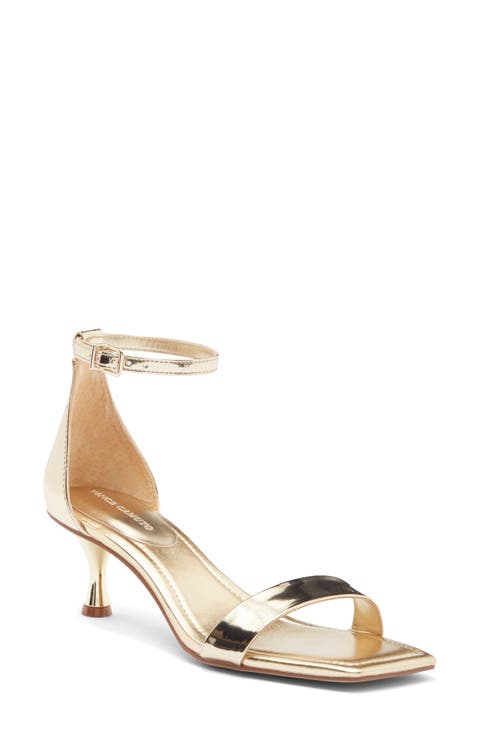 Vinkely Square Toe Kitten Heel Sandal (Women)