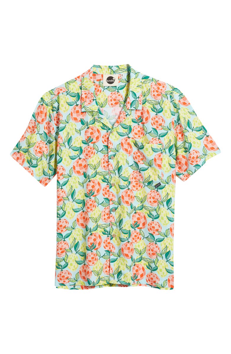 Boardies Citrus Disco Print Camp Shirt, Alternate, color, 