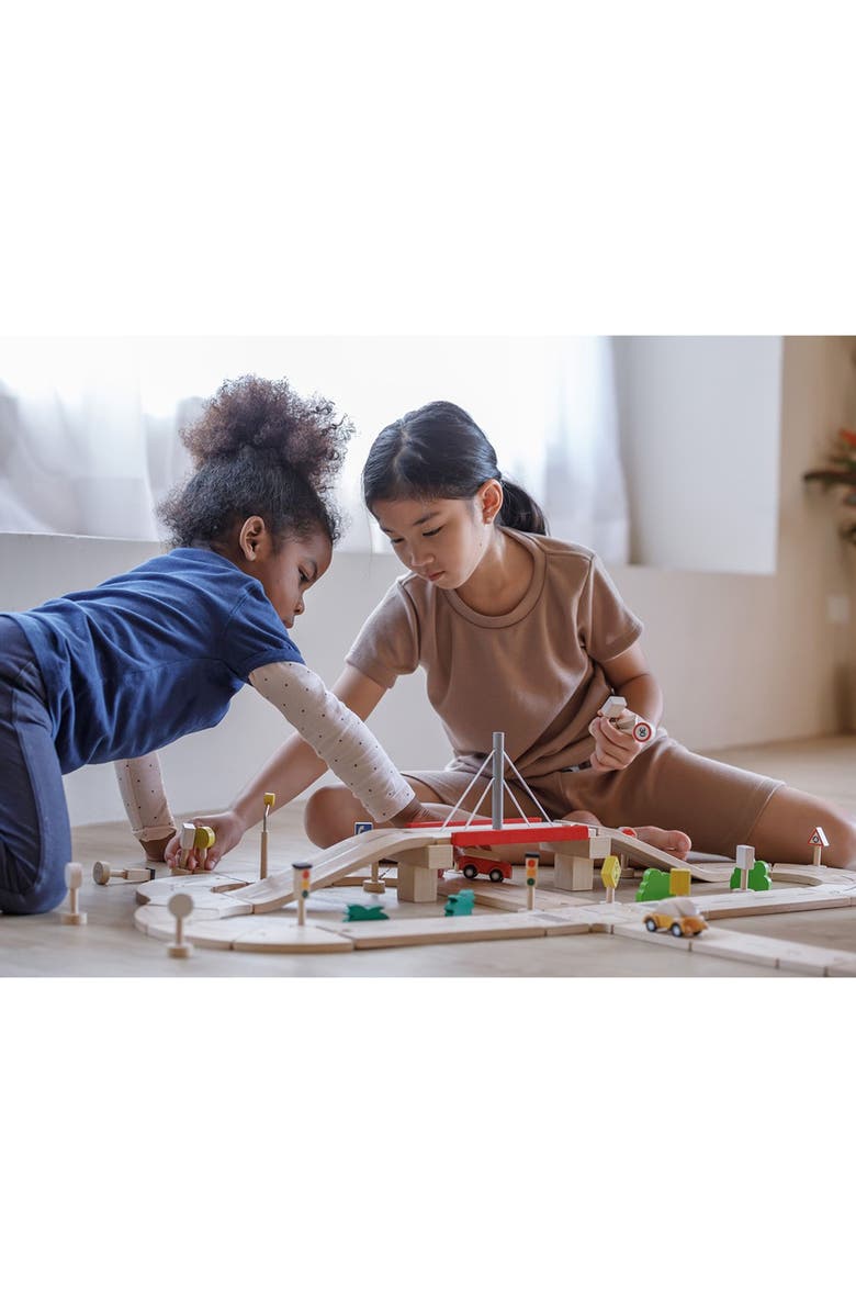 PlanToys<sup>®</sup> Road System Playset, Alternate, color, Assorted