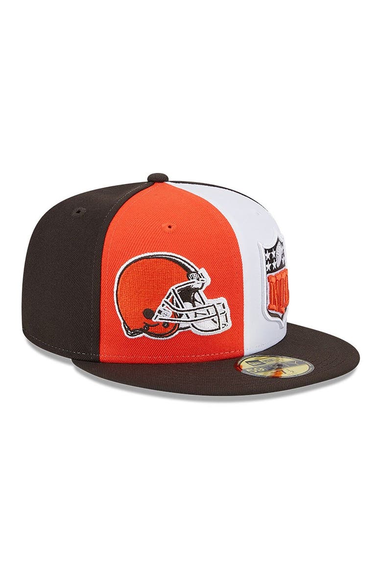 Men's New Era  Orange/Brown Cleveland Browns 2023 Sideline 59FIFTY Fitted Hat, Alternate, color, Orange