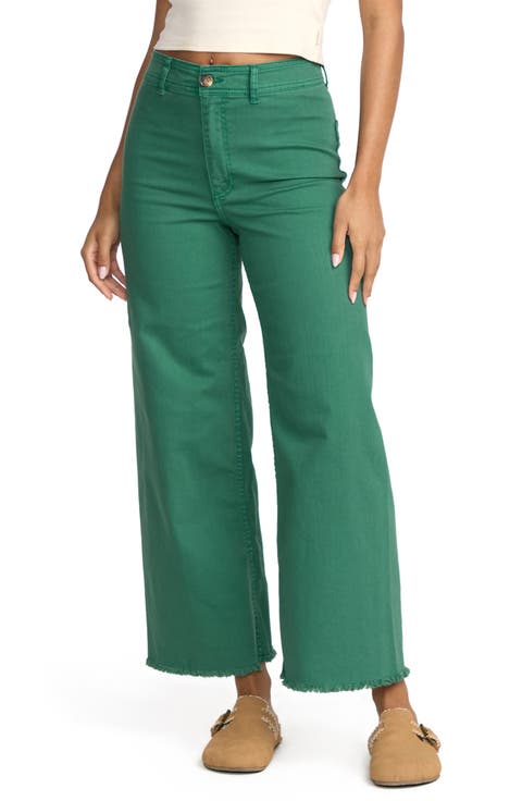 Free Fall Stretch Crop Wide Leg Pants
