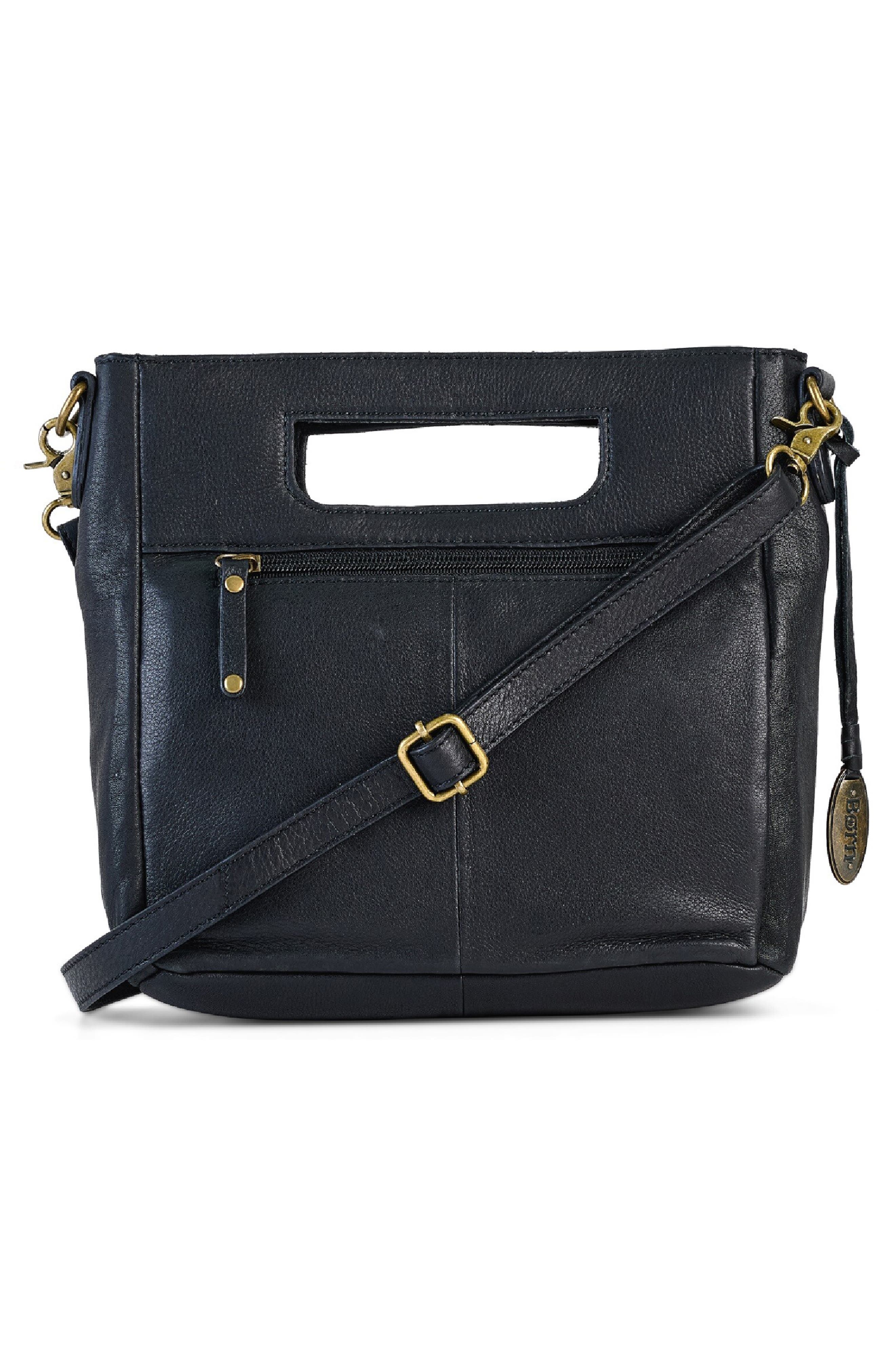 McCauley Cutout Crossbody Bag, Alternate, color, BLACK