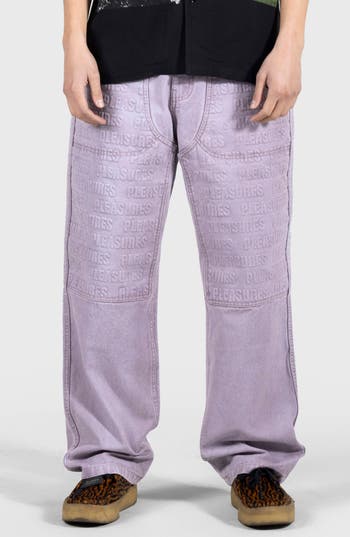 Pleasures Impact Double Knee Pants In Purple