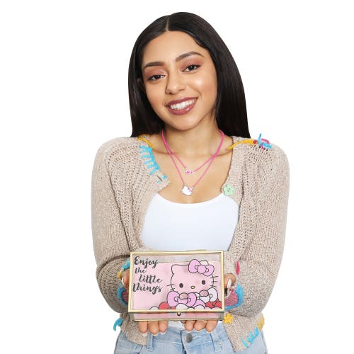 Hello Kitty "enjoy The Little Things" Glass Box In Pink