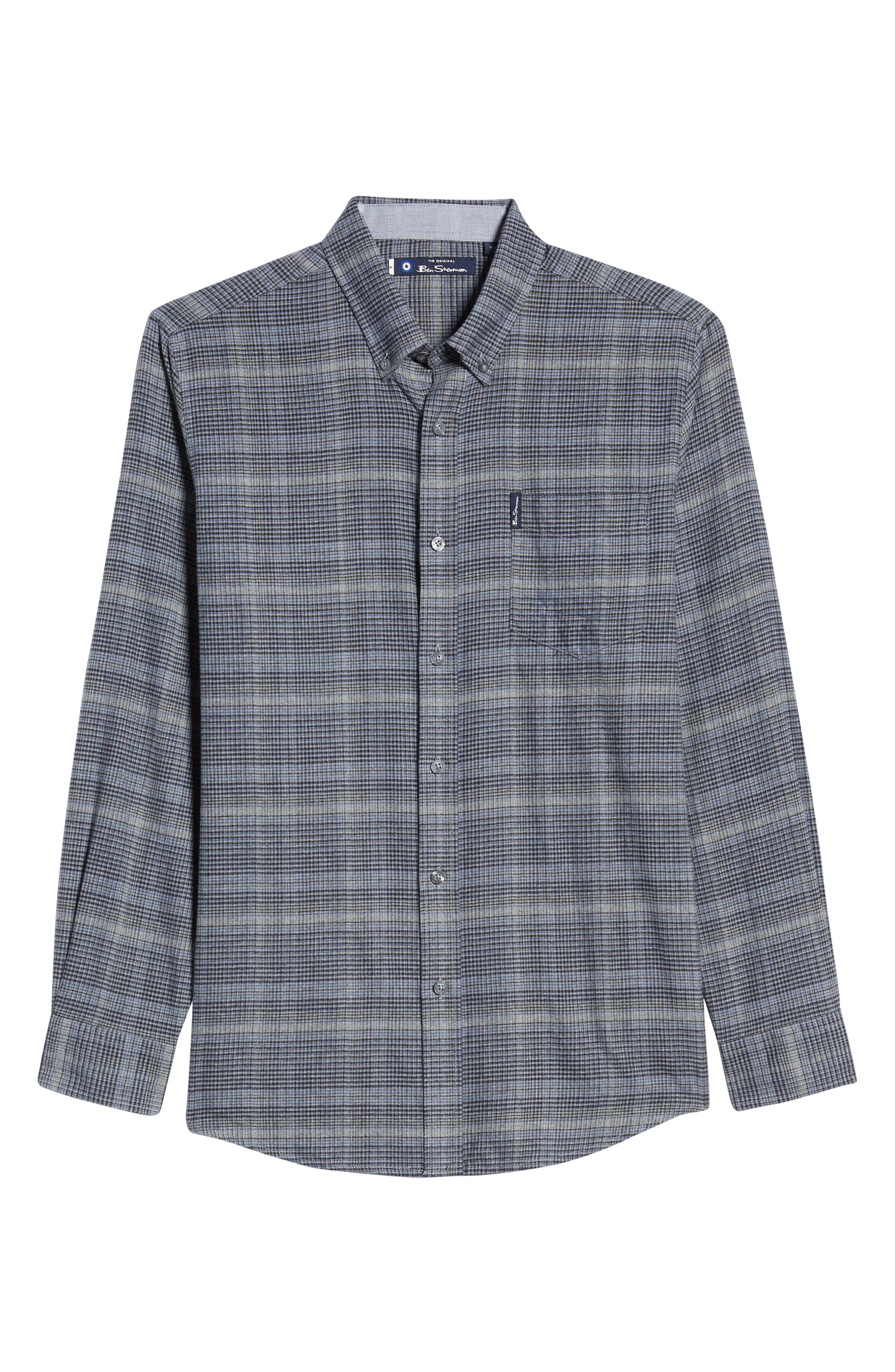 Ben Sherman Trim Fit Plaid Button-Down Flannel Shirt (Men) | Nordstrom