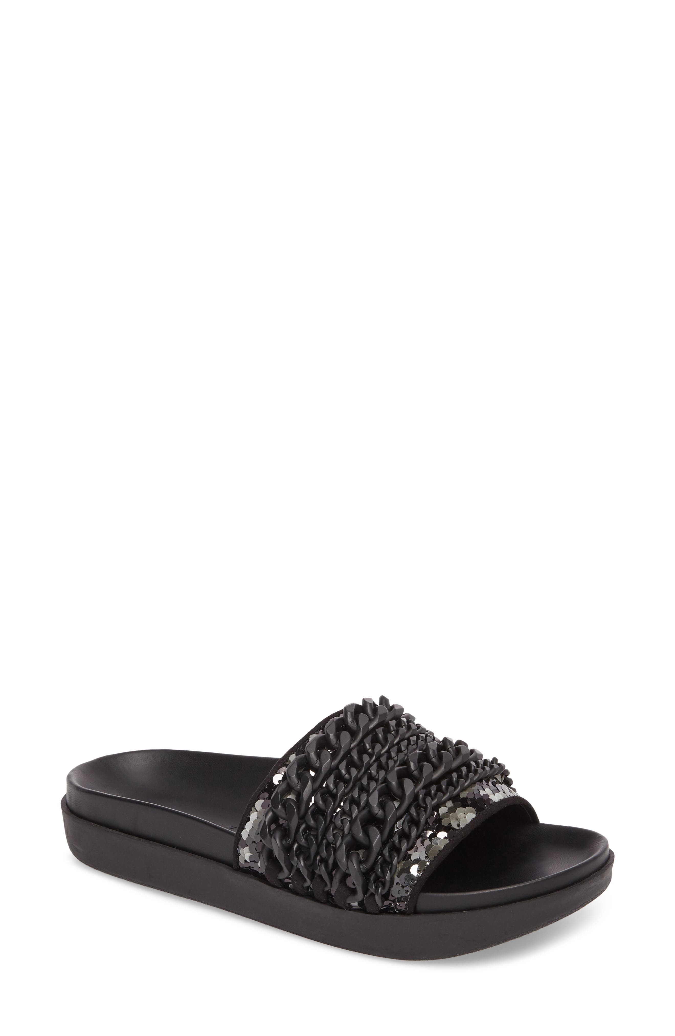 KENDALL + KYLIE Shiloh Chain Link Platform Slide, Main, color, 