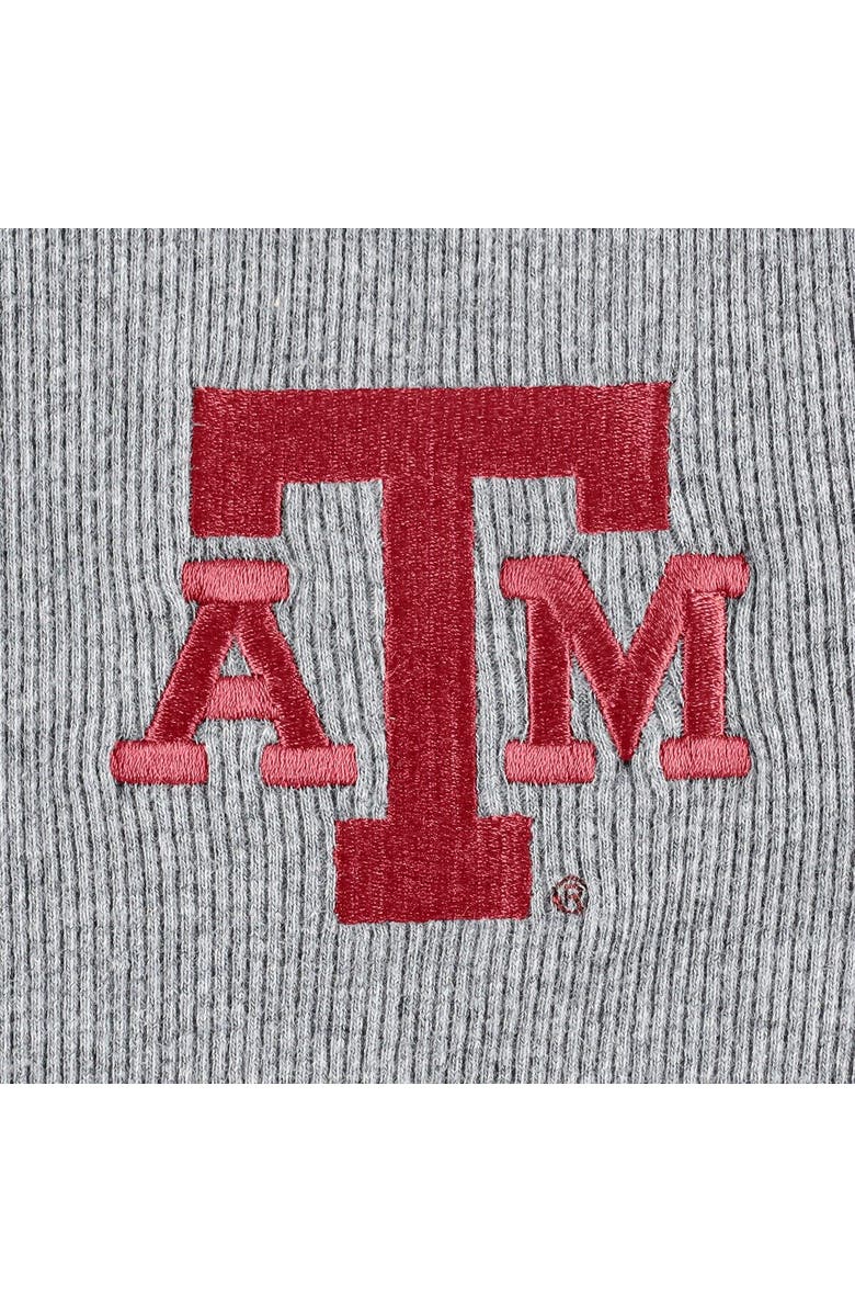 BOXERCRAFT Women's Gray Texas A&M Aggies Harper Henley Long Sleeve T-Shirt, Alternate, color,