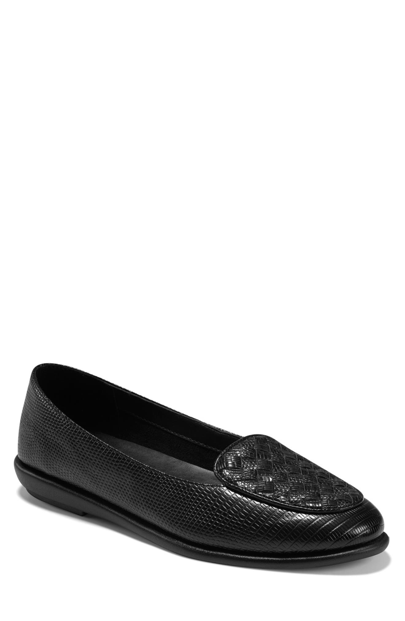 Brielle Loafer, Main, color, BLACK LIZARD