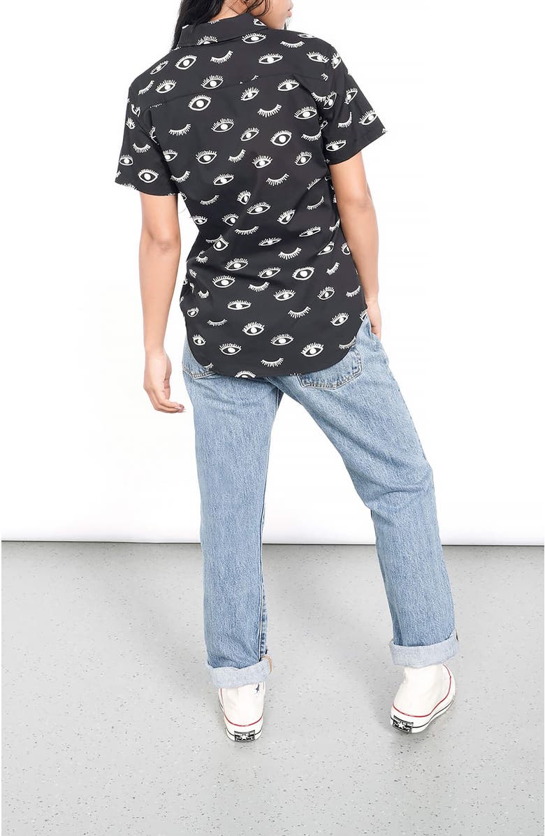 WILDFANG The Essential Button Up, Alternate, color, Wink Black