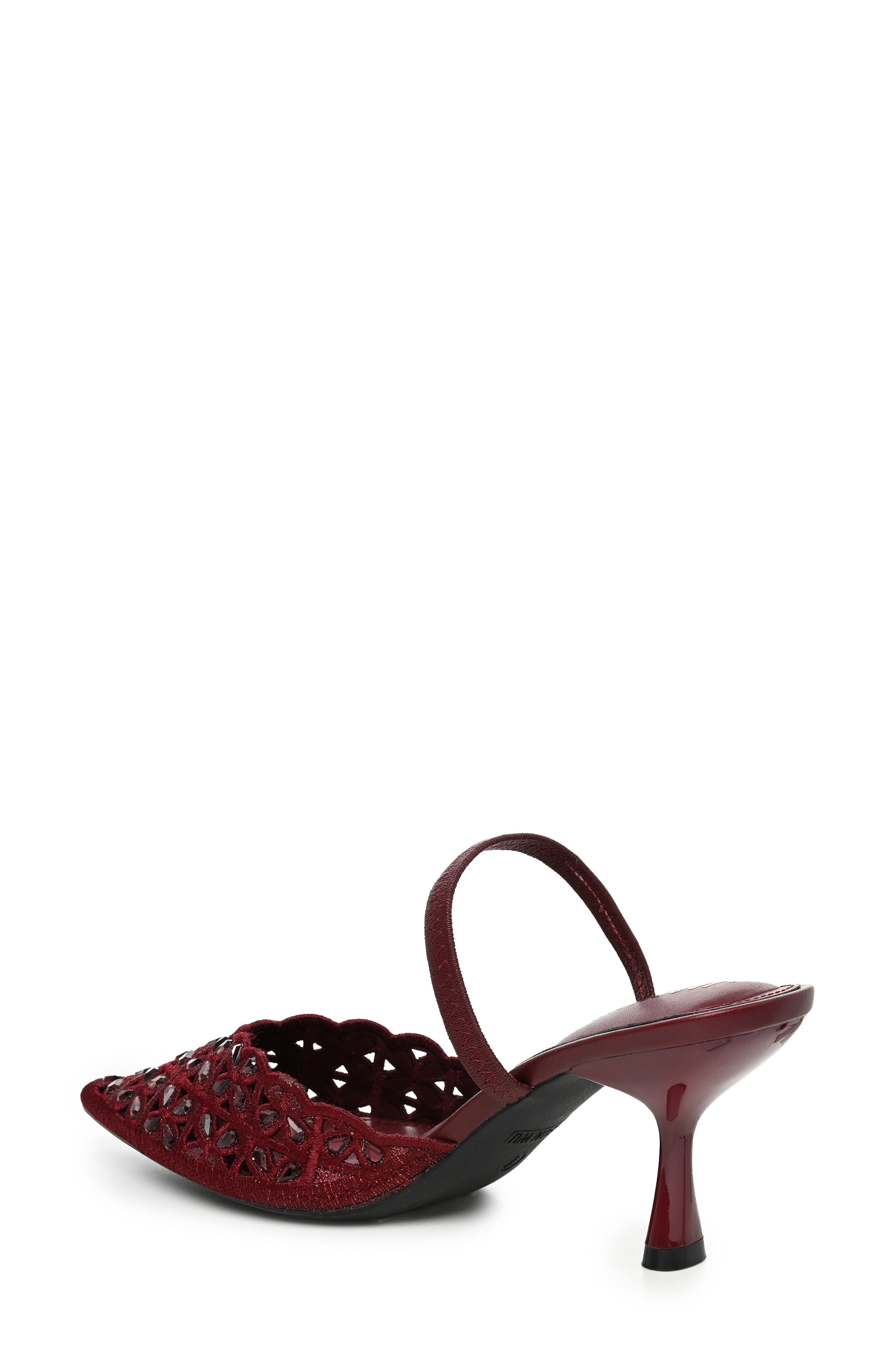 Pointed Toe Slingback Pump, Alternate, color, BURGUNDY