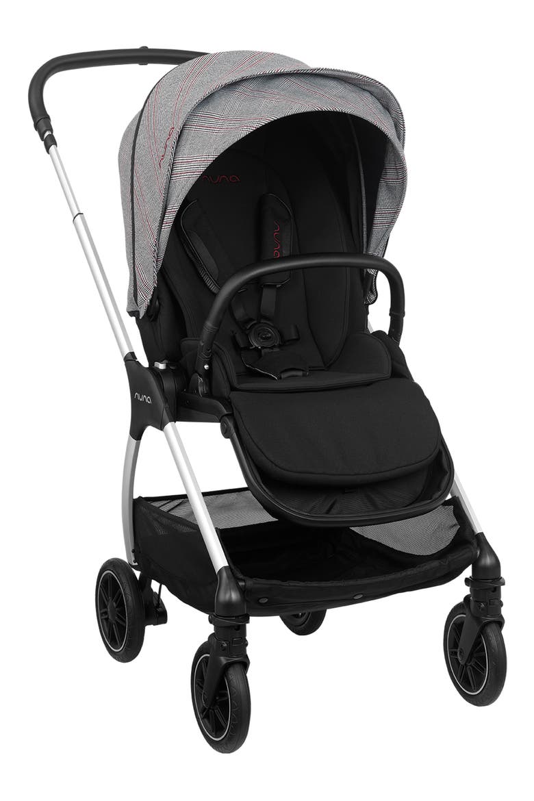 TRIV™ Ellis Merino Wool Fabric Set Stroller, Main, color, CAVIAR/ ZINFANDEL