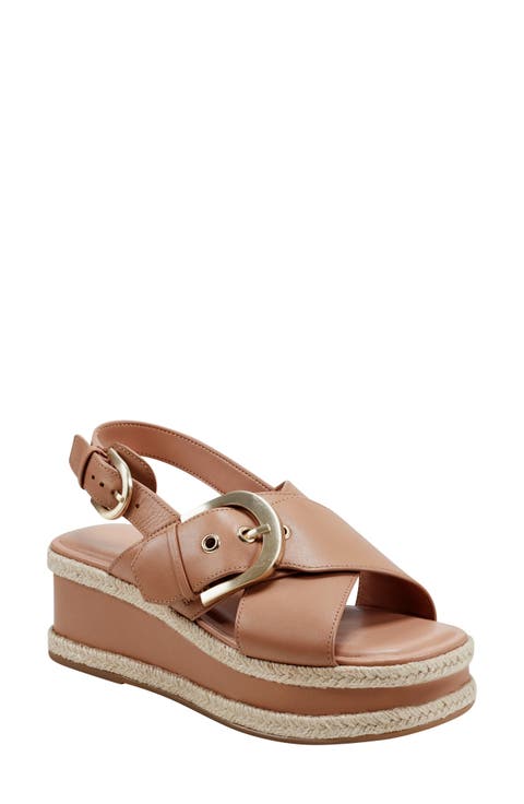 Renda Slingback Espadrille Platform Wedge Sandal (Women)
