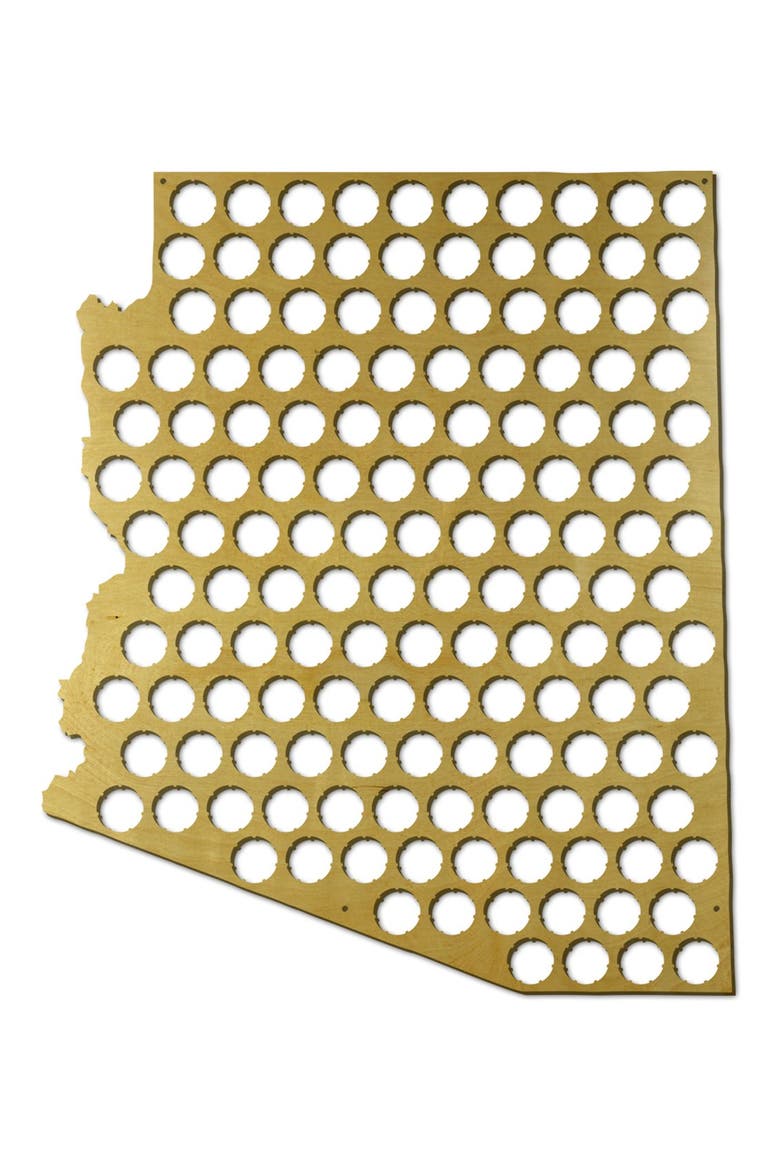 State Map Bottle Cap Display, Main, color, ARIZONA