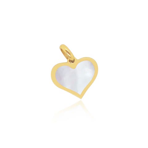 Mother of Pearl Heart Charm