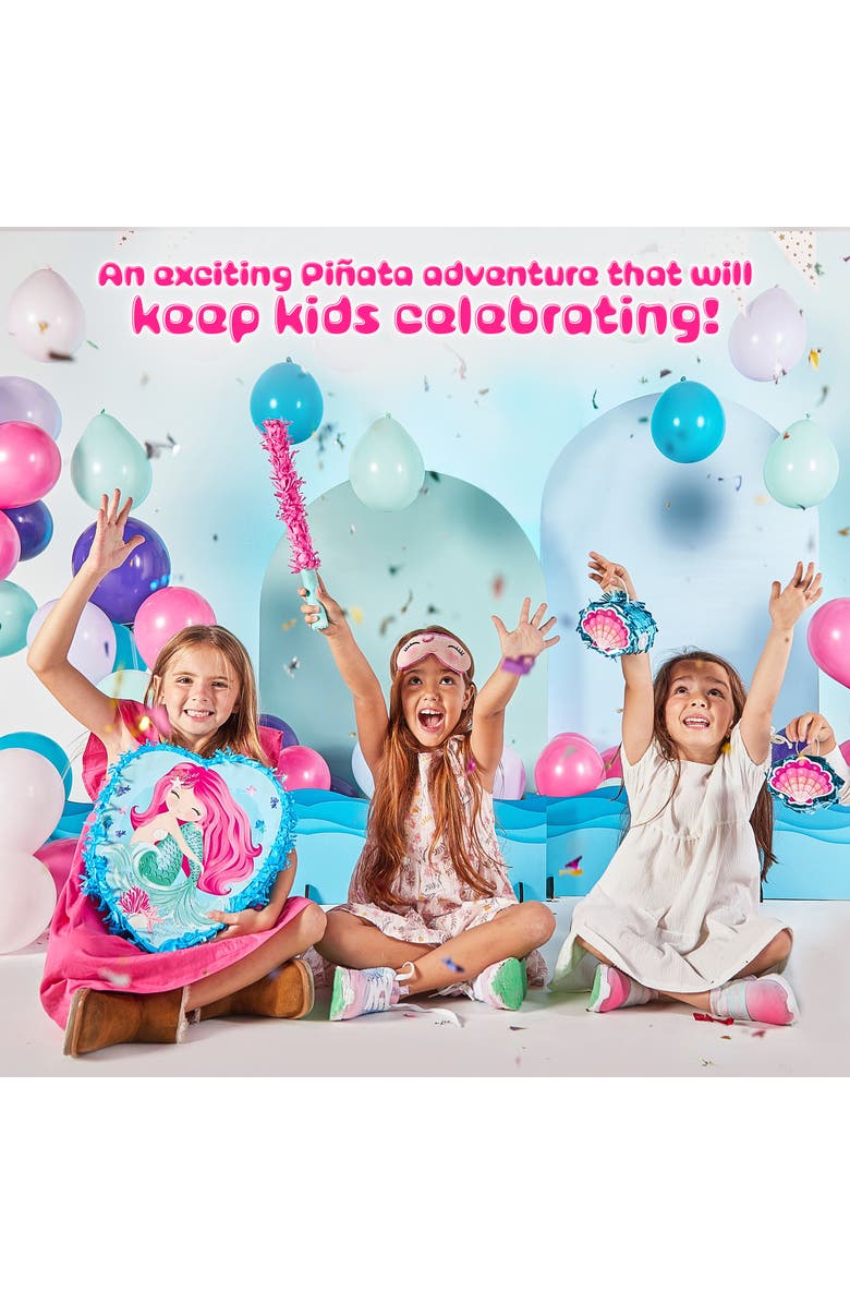 JitteryGit Mermaid-Pinata, Alternate, color, Pink