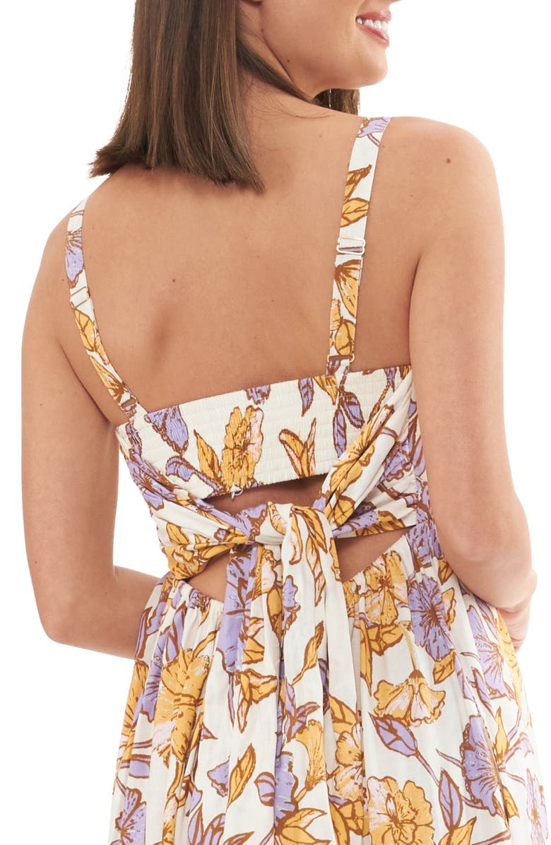 Ripe Maternity Brook Floral Maternity Sundress, Alternate, color, Natural