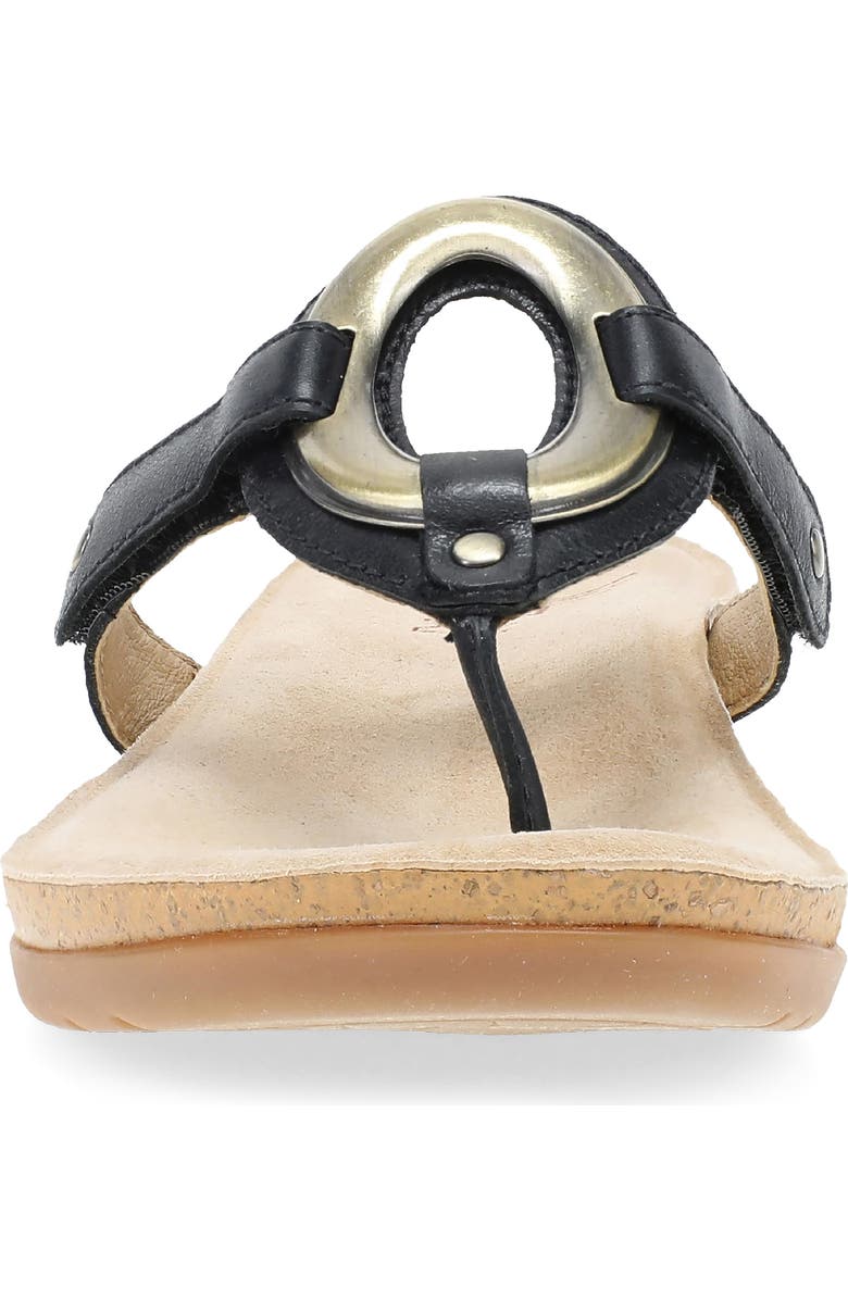 Dansko Rosalia Flip Flop, Alternate, color, Black