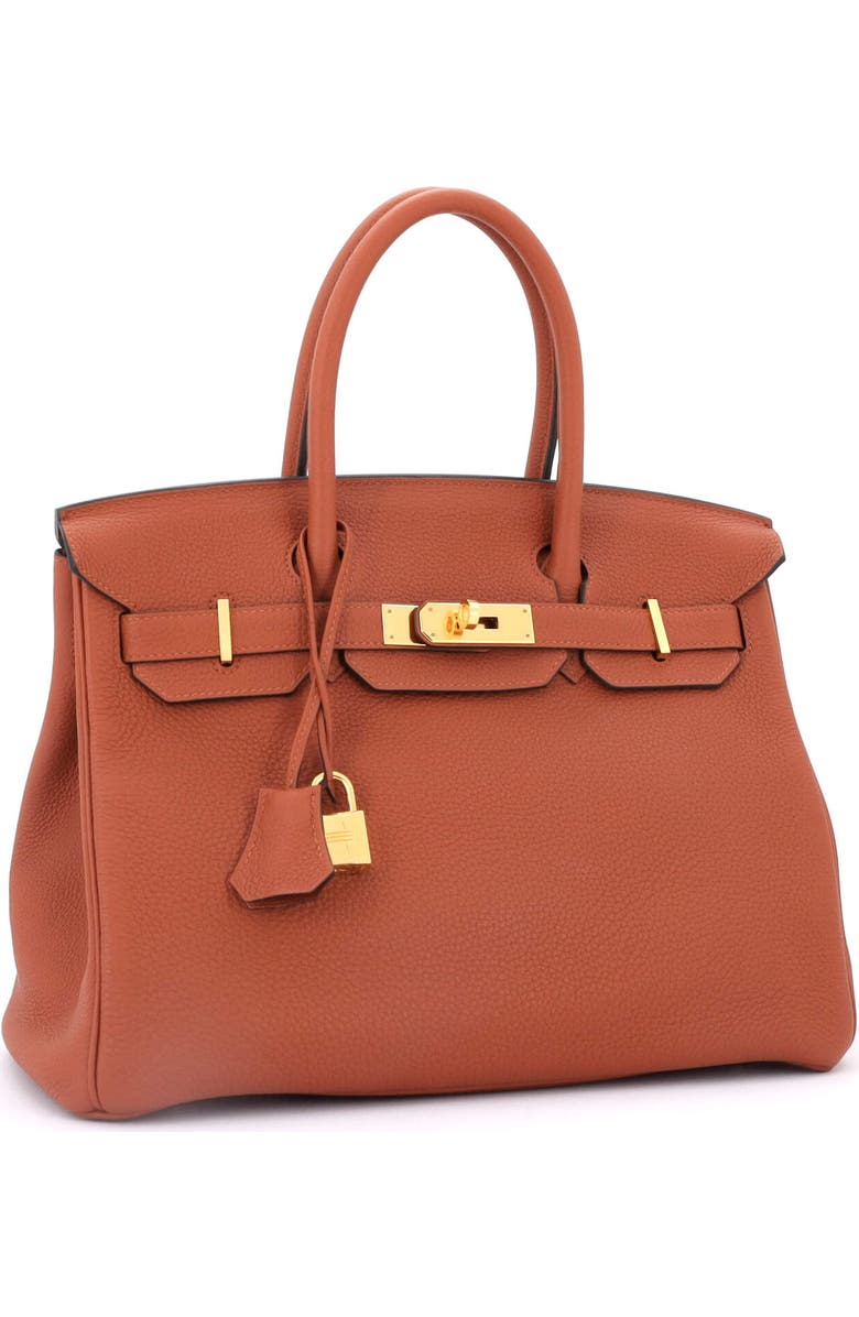 Pre-Owned Hermes Birkin Handbag Brown Togo with Gold Hardware 30, Alternate, color, Cuivre