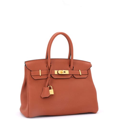 Pre-owned Hermes  Hermes Birkin Handbag Brown Togo With Gold Hardware 30