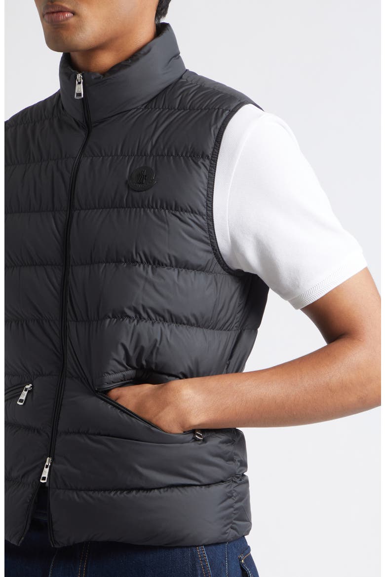 Treompan Water Repellent Down Puffer Vest, Alternate, color, BLACK